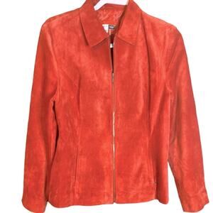Beautiful Rust Color Suede Jacket Size 10